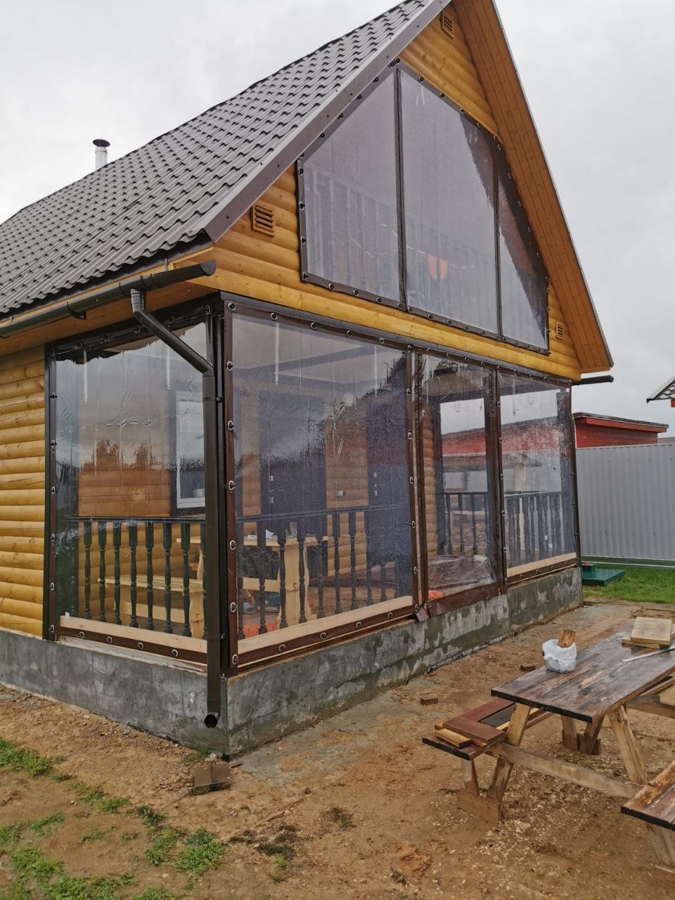 Мягкие окна ПВХ для веранды в Курчатове